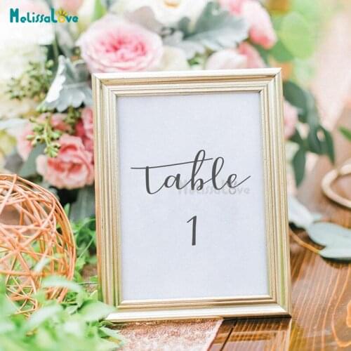 Wedding Table Number Party Decal Welcome Reception Sign Removable Vinyl Board Wall Sticker Mural BD697