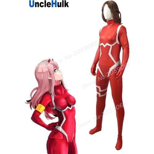 ZERO TWO DARLING in the FRANXX Costume Cosplay Spandex Zentai Bodysuit | UncleHulk