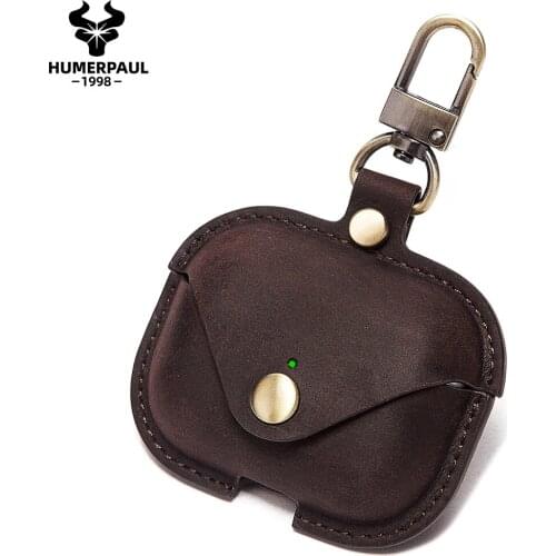 Crazy Horse Leather Case For AirPods Pro Quality Shockproof Cover For AirPods 3 Charging Box Case For Airpod Pro Dustproof Case