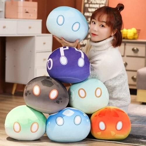 45CM Game Genshin Impact Slime Theme Cute Plush Dolls Keli Dango Throw Handful Toys Cartoon Birthday Xmas Gift