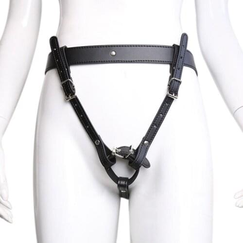 PU leather belt mens underwear penis bondage ring sexy briefs adult games erotic restraints chastity pants sex toys for men
