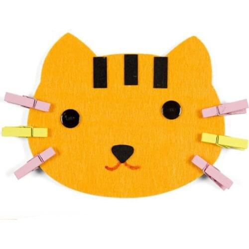 New 2020 DIY Non-woven Felt Fabric Cartoon Animal Clip Art Preschool Kindergarten Teaching Materials Educational Toys