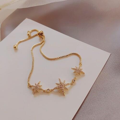 Necklace for Women Adjustable Crystal Cover Lucky Star Fashion Korean Bracelet Jewelry Wholesale
