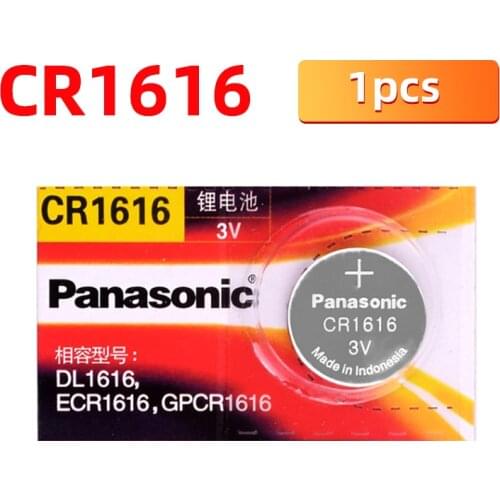 Panasonic 1PCS Cr1616 Coin Cell Button 3 V Batteries for Watch DL1616 BR1616 ECR1616 5021LC L11 L28 game clock digital camera