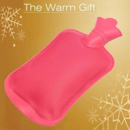 Rubber Hot Water Bottle Bag Heating Bottle Hand Warmers Bottle Warmer Therapy Winter Warm Home Office Termofor