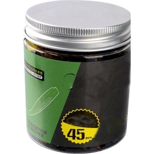 Fishing Bait 45Pcs/Bottle Long Shot Fishing T-tail Soft Bait Lightweight Artificial Lures Bionic Fish for Freshwater Seawater