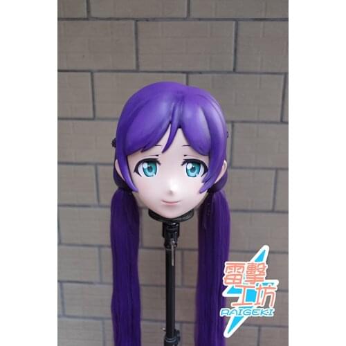 RAIGEKI MAKS 88) Resin 2/3 Head Crossdresser BJD DOLL Kigurumi Anime LoveLive! Nozomi Tojo Cosplay Mask