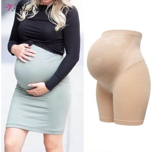 Maternity Shorts Shapewear for Pregnant Women Belly Support Knickers Pregnancy Underwear High Waist Safety Panties Body Shaper