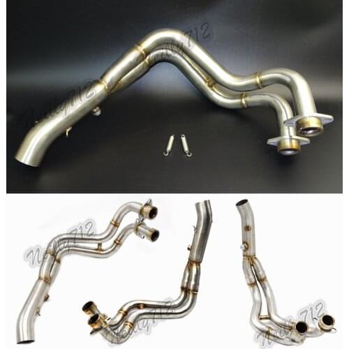 Motorcycle Middle Exhaust Header Pipe Tube Manifold For YAMAHA MT-07 FZ-07 MT07 FZ07 2014 2015 2016