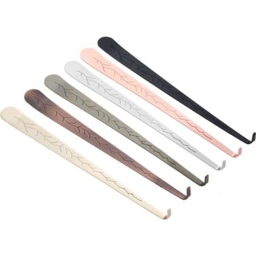 1pc Candle Snuffer Trimmer Hook Stainless Steel Carved Candle Wick Cutter Put out Extinguisher 20cm Gold Silver Black Bronze