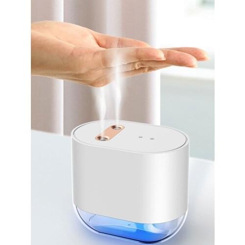 100ML Double Nozzle Automatic Alcohol Dispenser USB Charging Alcohol Disinfecting Sprayer Infrared Induction Electric Atomizer