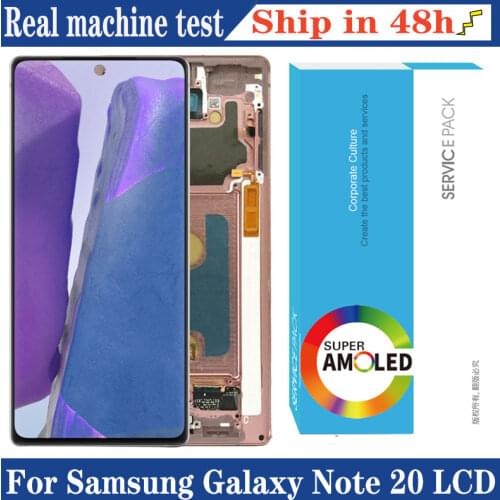 100% Original 6.7'' Display Note 20 for Samsung Galaxy Note20 N980 N980F SN980F/DS LCD Touch Screen Digitizer Repair Parts