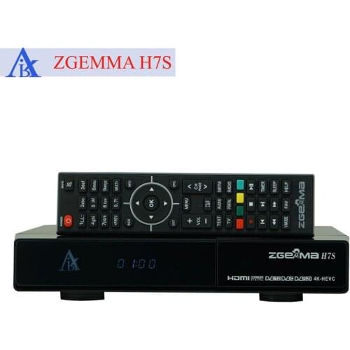 2pcs/lot Fast Speed CPU ZGEMMA H7S 2*DVB-S2X + DVB-T2/C Multistream 4K Satellite Receiver IPTV Set Top Box
