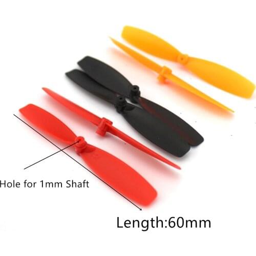 4pcs 8pcs 20pcs 1*60mm Props High Speed Propellers Blades Props A B For 1mm Shaft R/C Spare Parts Access Small Mini Quadcopter