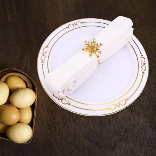 6Pcs Napkin Buckles Napkin Decorations Convenient Creative Napkin Clasps Napkin Clips for Kitchen Restaurant for Bar Party