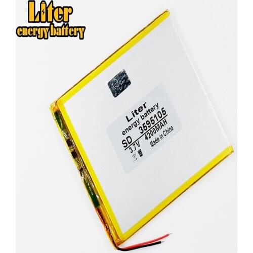 Rechargeable Lithium Tablet polymer battery 3595105 3.7v 4200mah