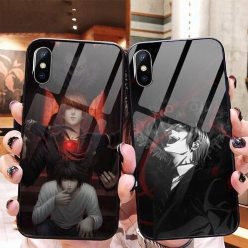 Light yagami DEATH NOTE Phone Case Tempered glass For iphone 11 12 PRO MAX X XS XR 5C 6 6S 7 8 plus