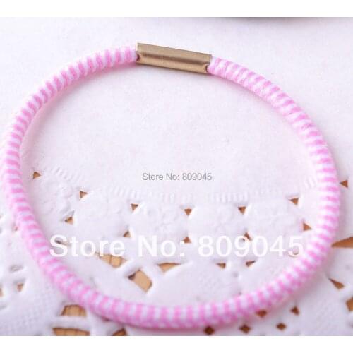 Min order $10)Colorful flower hairband for women/girl ponytail holder elastic hair band ties hair accessory HB25 50pcs/lot