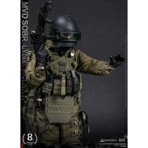 For Fans Collection Gifts 1/6 Collectible Full Set RUSSIAN SPETSNAZ MVD SOBR LYNX 8th Anniversary Edition Action Figure Model