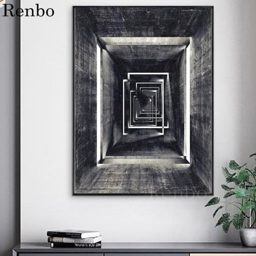 DIY 5D Diamond Painting Black and white abstract buildings Full Square Resin mosaic picture of rhinestones Diamond Embroidery
