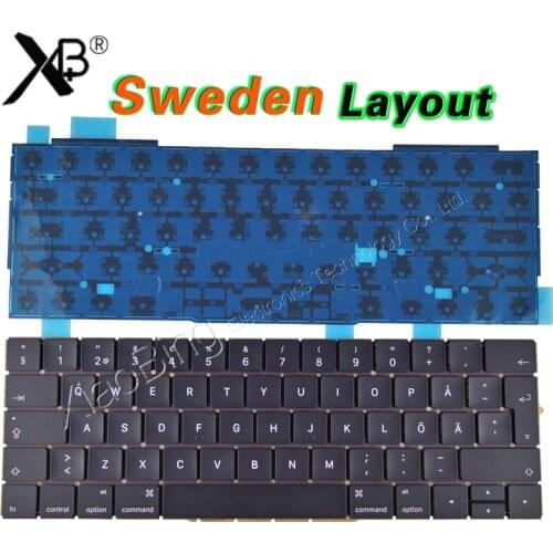New for MacBook Pro 13.3" Retina A1706 Swedish Sweden SE Keyboard Backlight Backlit 2016 2017 MLH12 MPXV2 EMC3071 EMC3163