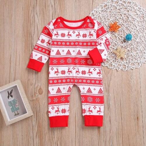 Long-sleeved Halloween Jumpsuit Romper Round Neck Spring and Autumn Cotton Casual Christmas Cute for Baby Boy Girl