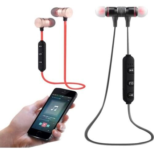 200pcs M5 Magnetic attraction Bluetooth Earphone Headset waterproof sports 4.2 with Charging Cable Young Earphone Build-in Mic