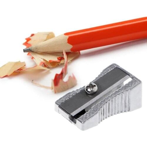 Metal Bevelled Single Hole Pencil Sharpener School Office Sharpener Stationery