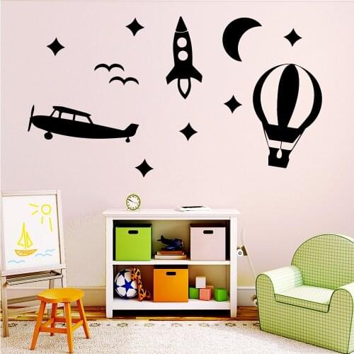 Lovely Balloon Stars Wallpaper Home Decoration Wall Sticker For Living Room Bedroom Decor Bed Room Decor
