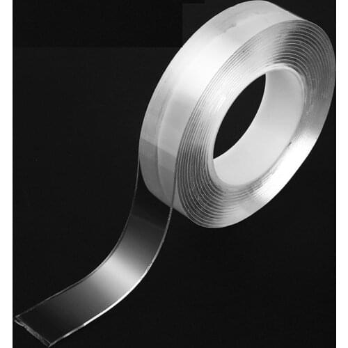 1/2/3/5m Reusable Double-Sided Adhesive Multipurpose Nano-Adhesive Tape No Trace Washed Magic Glue Loop Disks Tie Glue