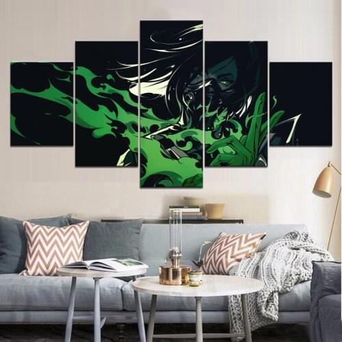 Home Decor Modular Canvas Picture 5 Valorant Game Viper bedroom a living room Poster Home Canvas Painting Wholesale