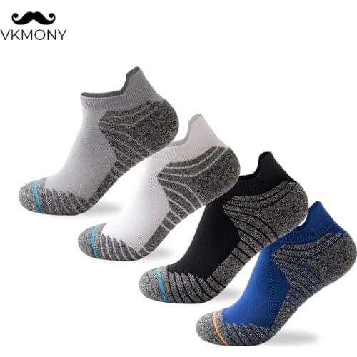 Men athletic socks no show running socks outdoor man sport socks cycling walking socks VKMONY