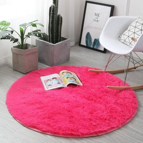 New Arrival Super soft round silk carpet bedside rug living room bedroom carpet rectangle blanket diameter 200cm carpet yoga mat