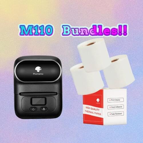Phomemo M110 Label Printer Impresoras Portatil Photo Imprimante Thermal Mini Portable Termica De Fotos Sticker Printer Machine
