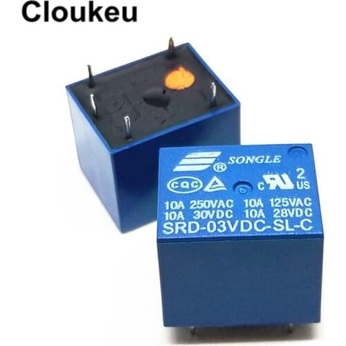 SRD-03VDC-SL-C 10A Relay DIP5