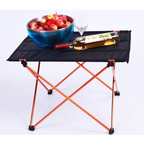 Outdoor Leisure Folding Table Aluminum Alloy Playing Card Tea Folding Table Ultra-light Stand Table Beach Dining Table