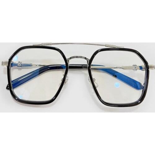 2021 All-Match Women Men Spectacle Eyeglass Brand Designer Alloy Acrylic Optical Frame Gafas De Mujer