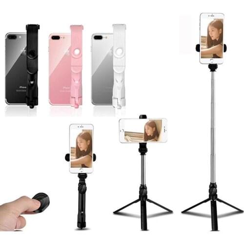 Bluetooth Selfie Stick Extendable Remote Control Tripod for Smartphone Universal Selfie Stick Portable Monopod Tripod for Phone