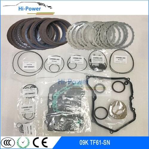 09K TF61-SN Automatic Transmission Repair Overhaul Kit For VW Gearbox Rebuild Kit Sealing Rings