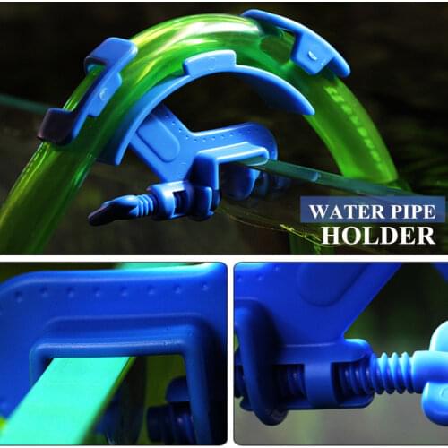 Aquarium Filtration Holder Water Pipe Filter for Mount Tube Fish Tank Firmly Hold Hose Water Pipe Fixing Clamp Tool