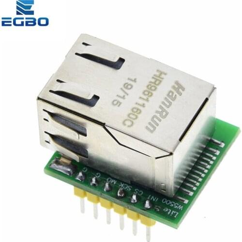 1PCS egbo Smart Electronics USR-ES1 W5500 Chip New SPI to LAN/ Ethernet Converter TCP/IP Mod