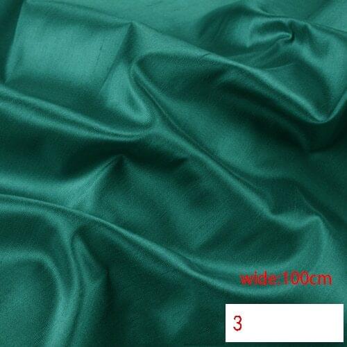 114cm wide solid color shuanggong slub fabric skinny solid gorgeous color multicolor garment DIY thai raw silk for suit