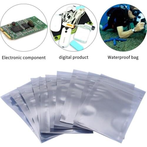 PCS Storage Bag Resealable 20 Anti Static Pouch for Electronic Accessories Package ESD Bags Antistatic Aluminum 4 Size Ziplock