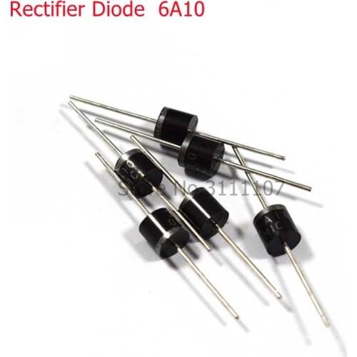 20PCS/Lot 6A10 R-6 Rectifier Diode 6A 1000V Wholesale 6a10