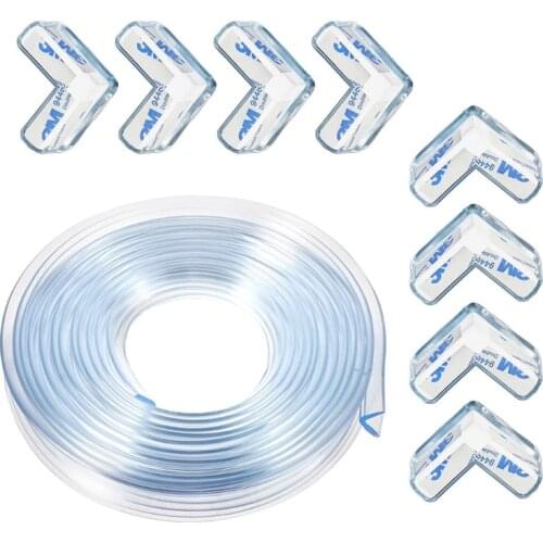 45BF Clear Baby Proofing Guard Edge Corner Protector 6m Transparent Soft Bumper Strip
