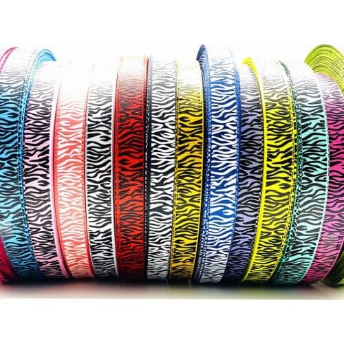 5Yards 15mm Grosgrain Ribbon Leopard Pattern For Christmas Wedding Decoration DIY Sewing Handmand Craft Accessories