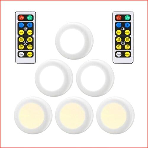 2020 Cabinet Light Wireless Dimmable Touch Sensor Dual Color LED Night Lamps Battery Power Remote Control Suit for Kitchen Stair