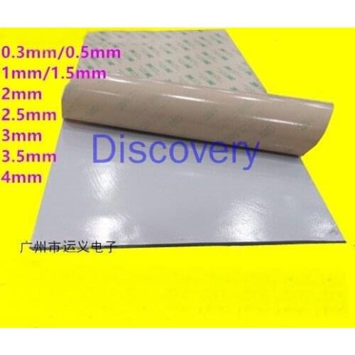 3M Double-sided Adhesive 6W High Thermal Conductivity Silicone Sheet CPU Memory Silicone Pad 0.3~10mm Thick Heat Dissipation