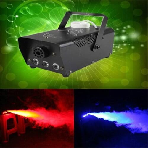 Hot sale mini 500W RGB remote control fog machine pump dj disco smoke machine for party weedding Christmas stage fogger machine