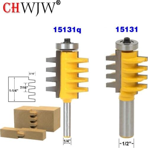 1PC 1/2 inch Shank Rail and Stile Finger Joint Glue Router Bit Cone Tenon Woodwork Cutter Power Tools